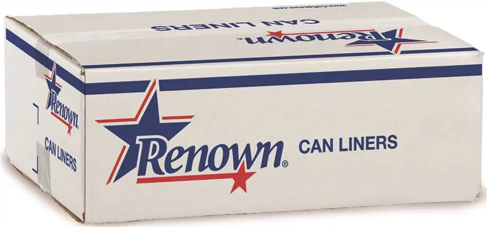 Renown&Reg; Can Liner 33X40 33Gl 1.3Mil Gray 25-Rl 8Rl-Cs 1