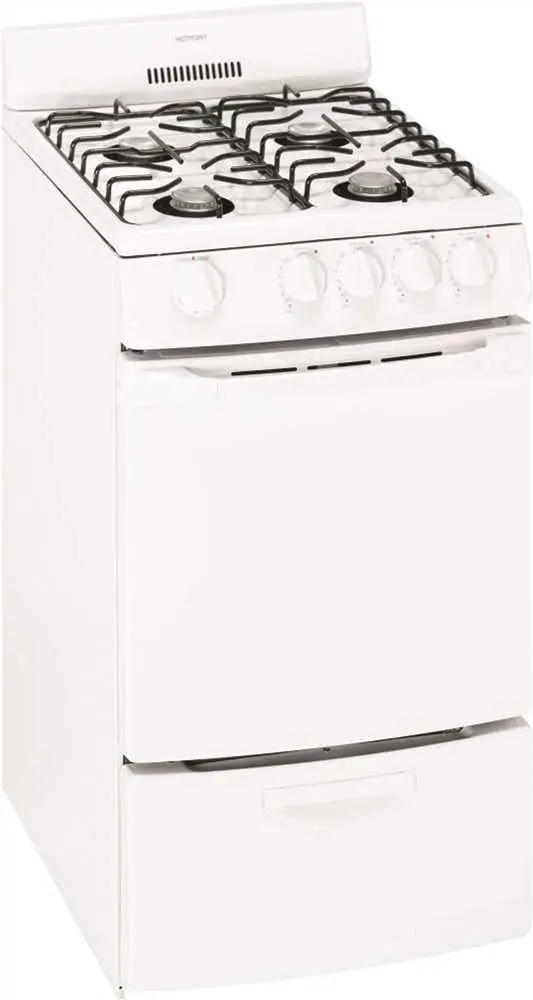 Hotpoint&Reg; 20-Inch Ada Compliant Free-Standing Gas Range With Electronic Ignition, White 1
