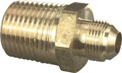 Proplus&Reg; Brass Flare Male Adapter, Fine Thread, 9-16 In. X 1-2 In., 24 Thread 1
