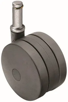 Twin Wheel Caster, Nylon, 3 In., Swivel, 165 Lbs Capacity 1