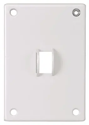 Wall Plate 1-Gang Switch White 1