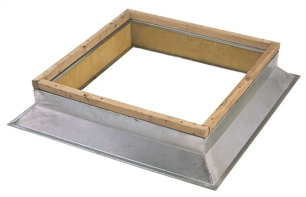 Fantech Nonvented Roof Curb, 8 In. H, 14-1-2 In. Od 1