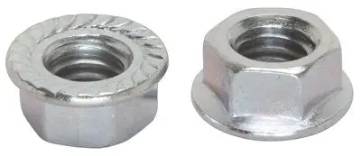 Nut Hex Serrated Flange 3-8-16, 100 Per Box 1