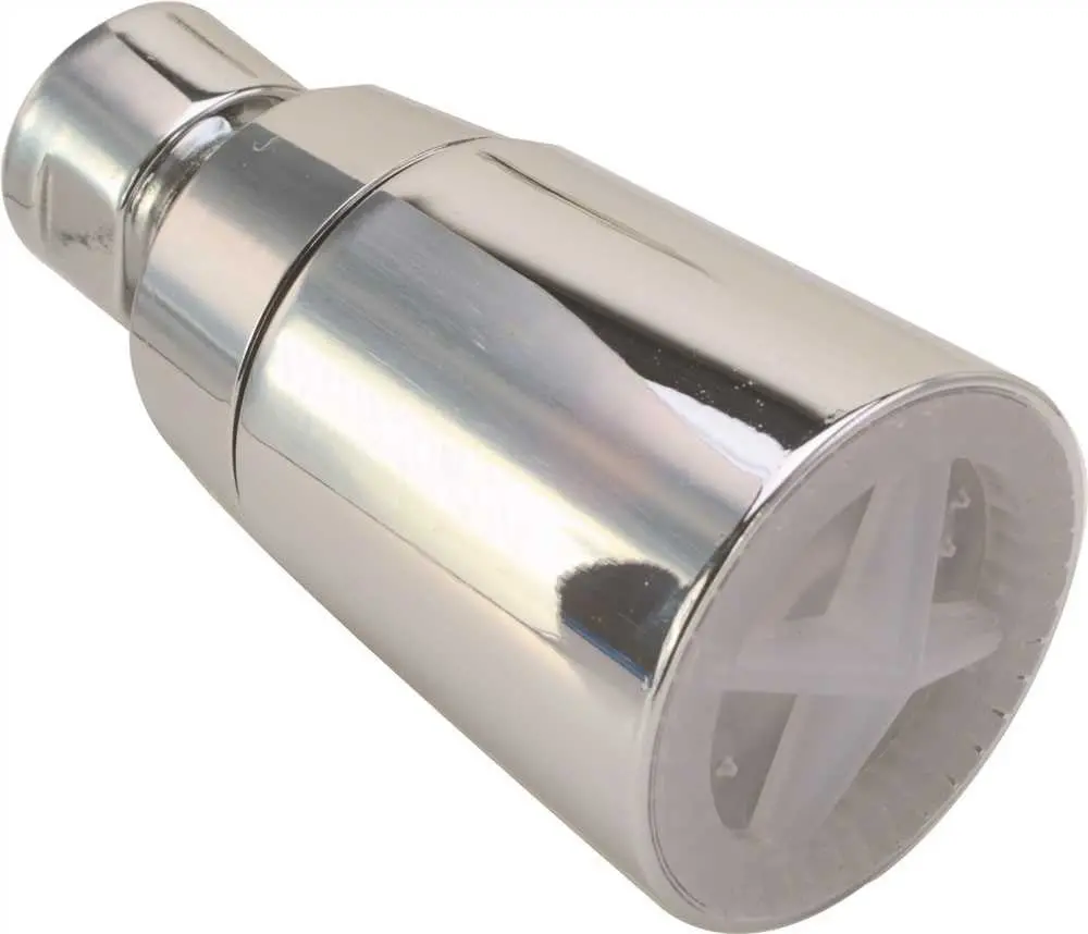 Shower Head Chrome Plated Metal 1-3-4 In. Face 1