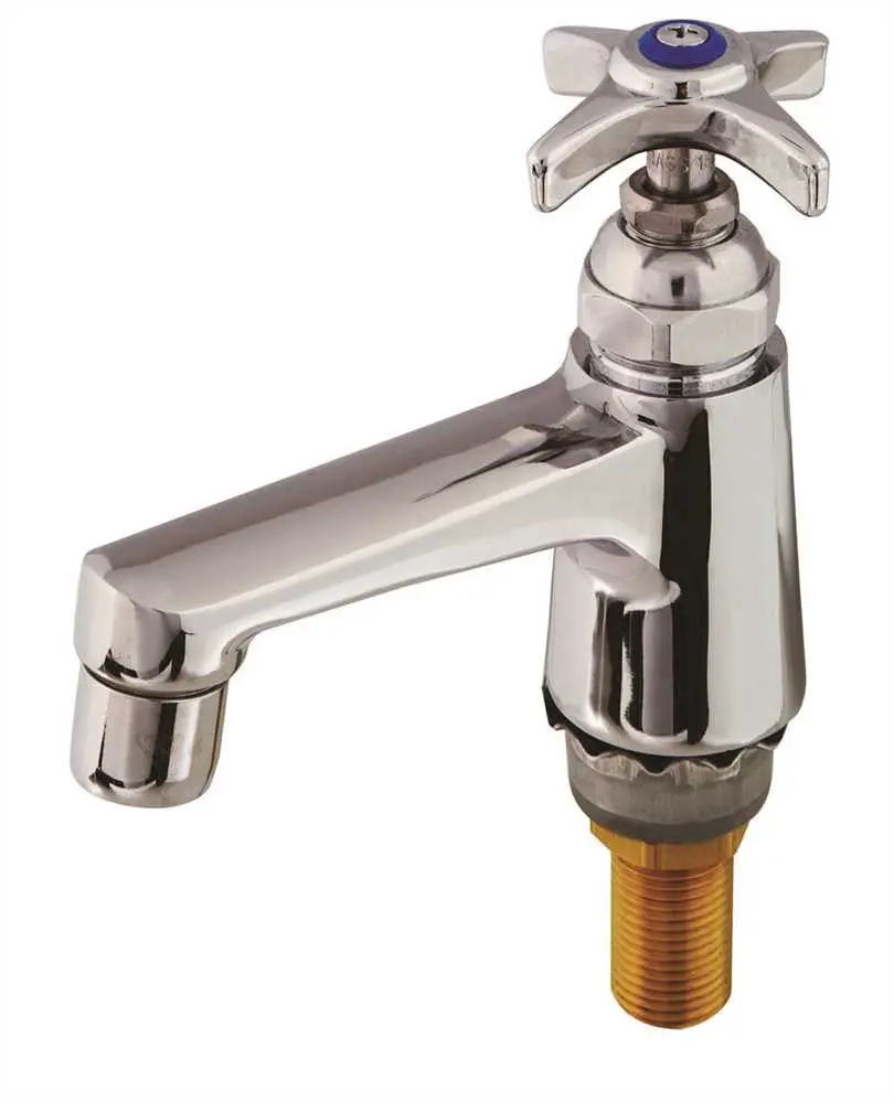 T&S Brass Single Basin Faucet Chrome 1
