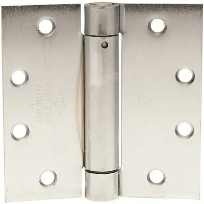 Hager Template Spring Hinge, 4-1-2 In. X 4-1-2 In., Dull Chrome, 3-Pack 1