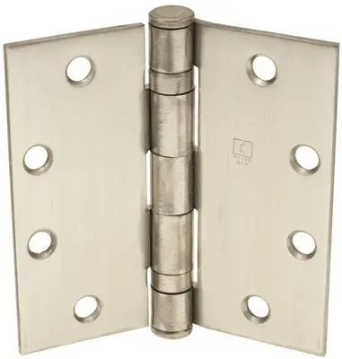 Hager Full Mortise Ball Bearing Temp Hinge, 4-1-2 In. X 4-1-2 In., Stainless Steel, 3-Pack 1