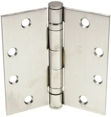 Hager Full Mortise Ball Bearing Temp Hinge, 4-1-2 In. X 4-1-2 In., Dull Chrome, 3-Pack 1