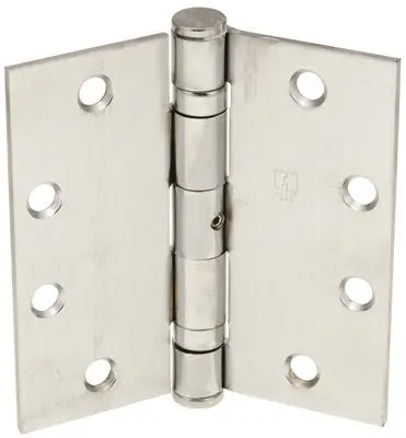 Hager Full Mort Ball Bearing Temp Hinge Nrp, 4-1-2 In. X 4-1-2 In., Dull Chrome, 3-Pack 1