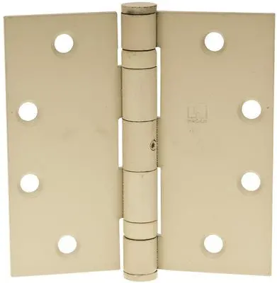 Hager Full Mort Ball Bearing Temp Hinge Nrp, 4-1-2 In. X 4-1-2 In., Prime Coat, 3-Pack 1