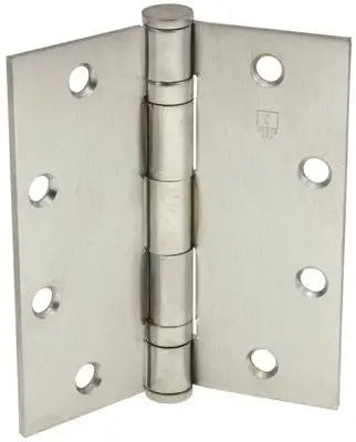 Full Mort Ball Bearing Template Hinge, 5 In. X 4-1-2 In., Dull Chrome, 3-Pack 1