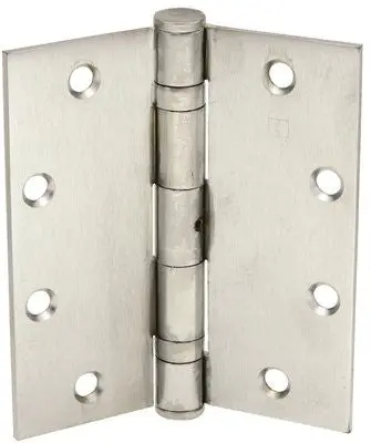 Full Mort Ball Bearing Temp Hinge Nrp, 5 In. X 4-1-2 In., Dull Chrome, 3-Pack 1