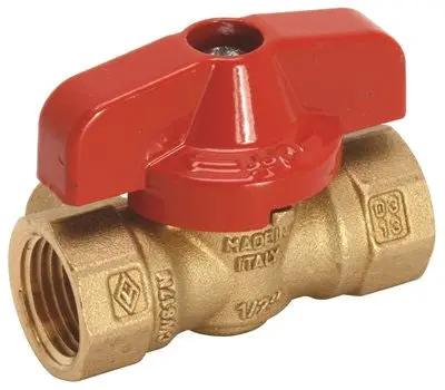 Gas Ball Valve With Side Tap 1-2" Ips 1