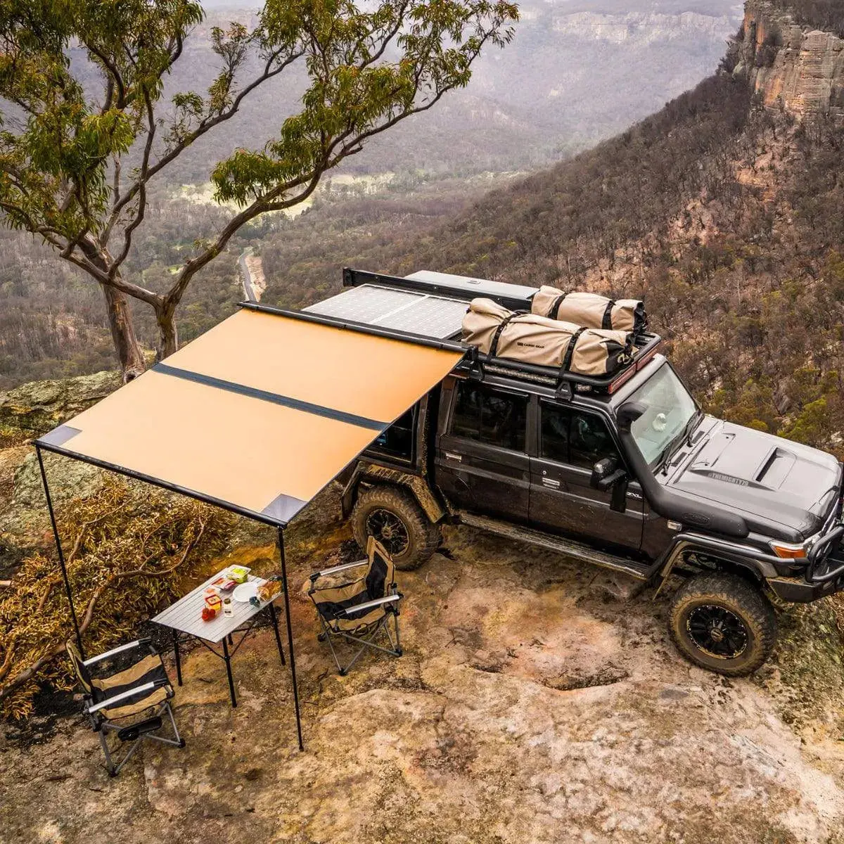 Auvent Touring Arb Aluminium | 2500X 2500Mm | Black Edition 1