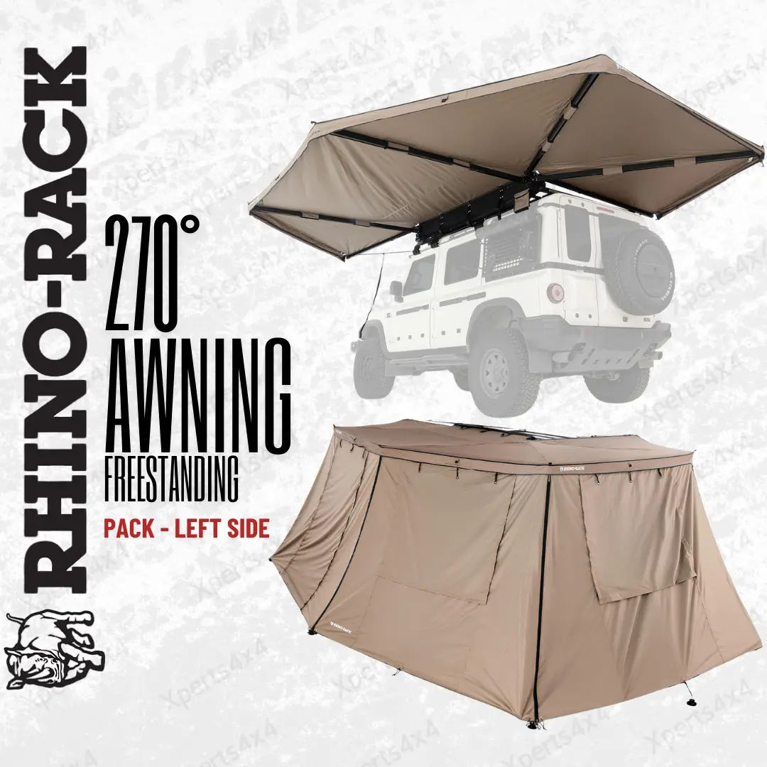 Pack Auvent 270° Auto-Portant + Parois Rhino-Rack | Batwing Côté Gauche 1