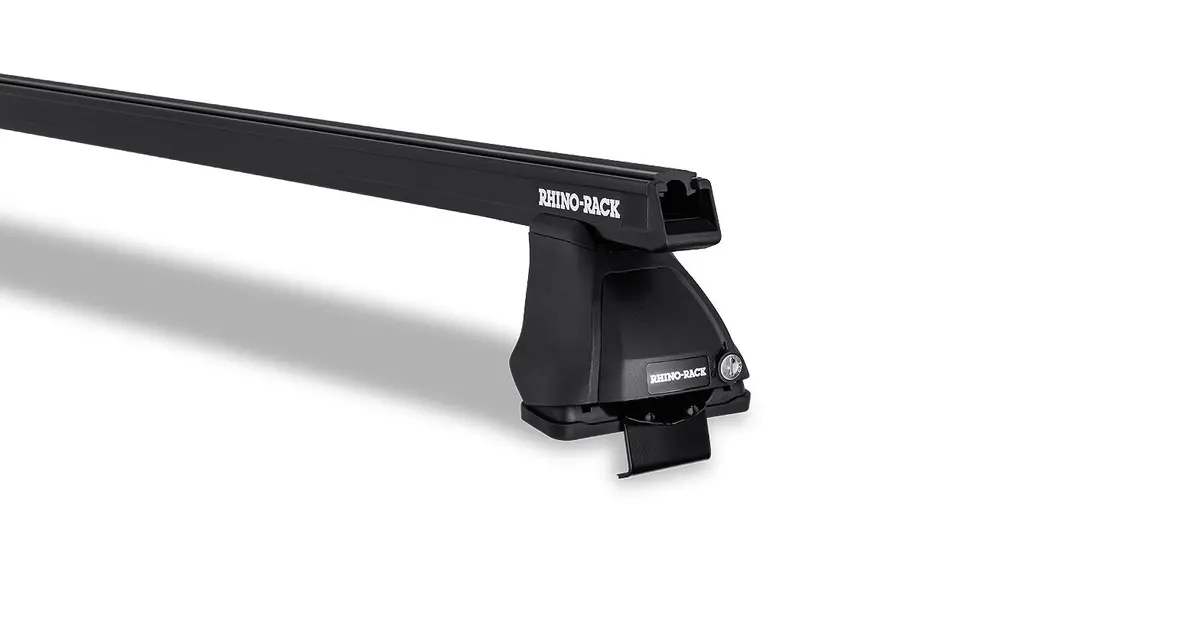 Kit 2 Barres De Toit Heavy Duty Noire 1250Mm Série 2500 Toyota Prius C 2012+ - Rhino-Rack 1
