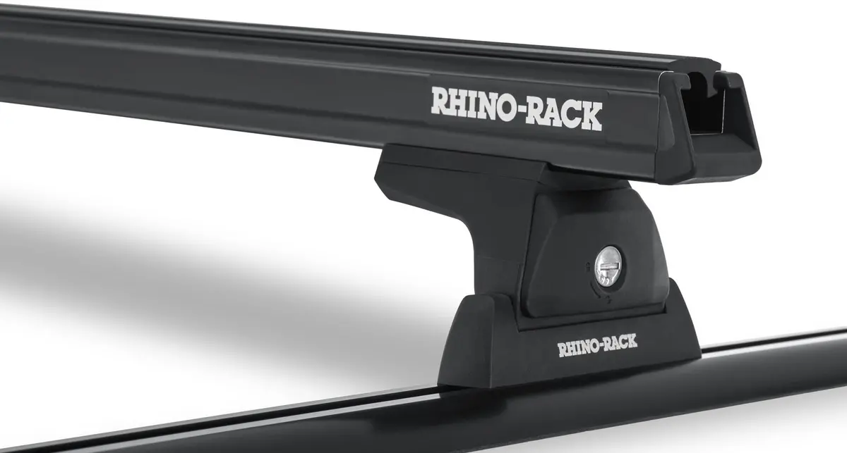 Kit 2 Barres De Toit Noire 1250Mm Heavy Duty Rlt600 Trackmount Nissan Navara Np300 2015-2021 - Rhino-Rack 1
