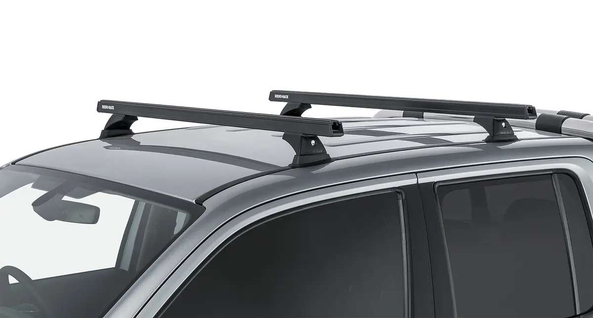 Kit 2 Barres De Toit Noire 1375Mm Heavy Duty Avec Pieds Rch Volkswagen Amarok 2H 2011-2023 - Rhino-Rack 2