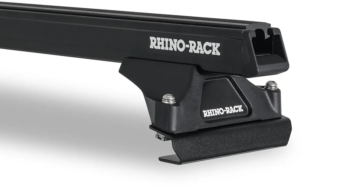 Kit 2 Barres De Toit Noire Heavy Duty 2000Mm Avec Pieds Rltf Isuzu Series F/N - Rhino-Rack 1