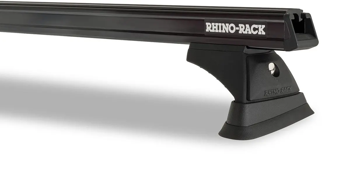 Kit 3 Barres De Toit Noire 1250Mm Heavy Duty Avec Pieds Rch Volkswagen Caddy Maxi 2010-2021 - Rhino-Rack 1