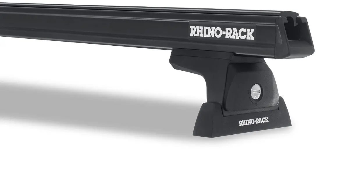 Kit 3 Barres De Toit Noire Heavy Duty 1500Mm Avec Pieds Rlt600 Volkswagen Transporter T6 & Crewvan 2015+ - Rhino-Rack 1