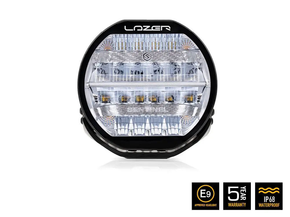 Lazer Lamps Sentinel 9'' Chrome - Support Slim — Phare Additionnel Led 1
