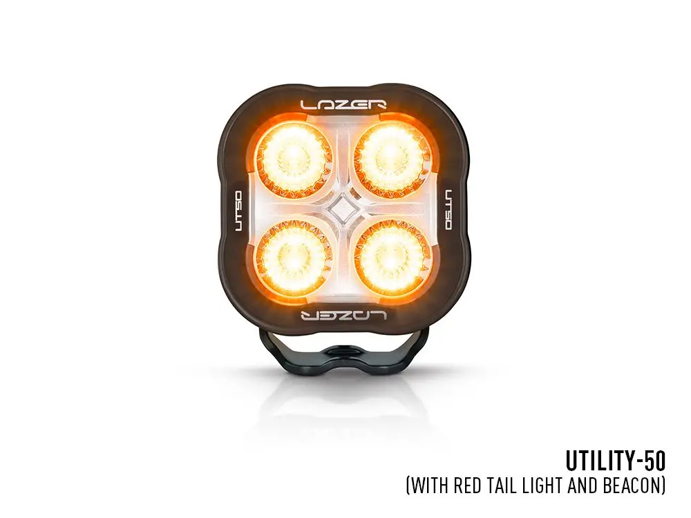 Lazer Lamps Utility-50 Balise + Feu Arrière Rouge — Phare De Travail Led 1