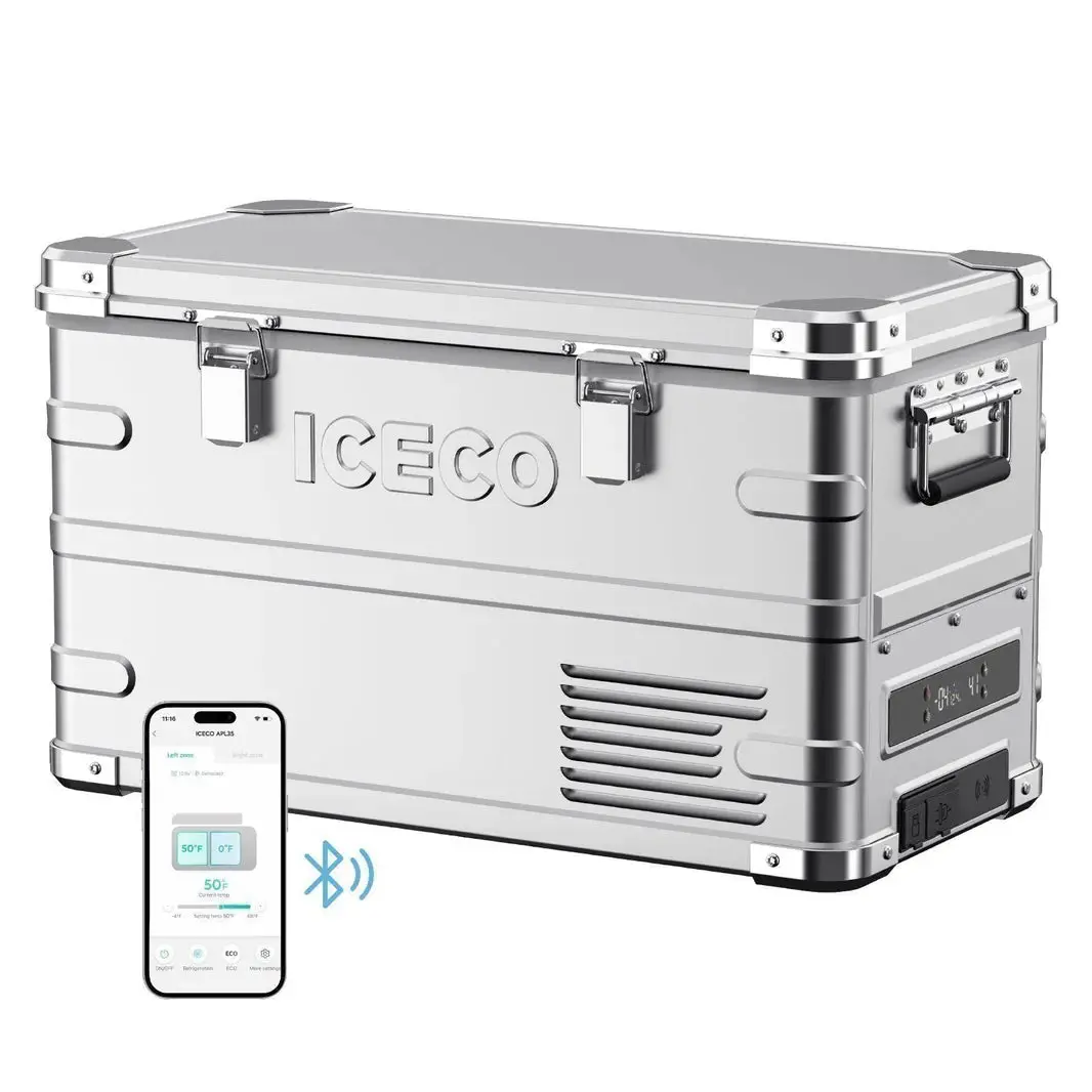 Refrigerateur/Congelateur Iceco 35L Double Zone - Argent 1