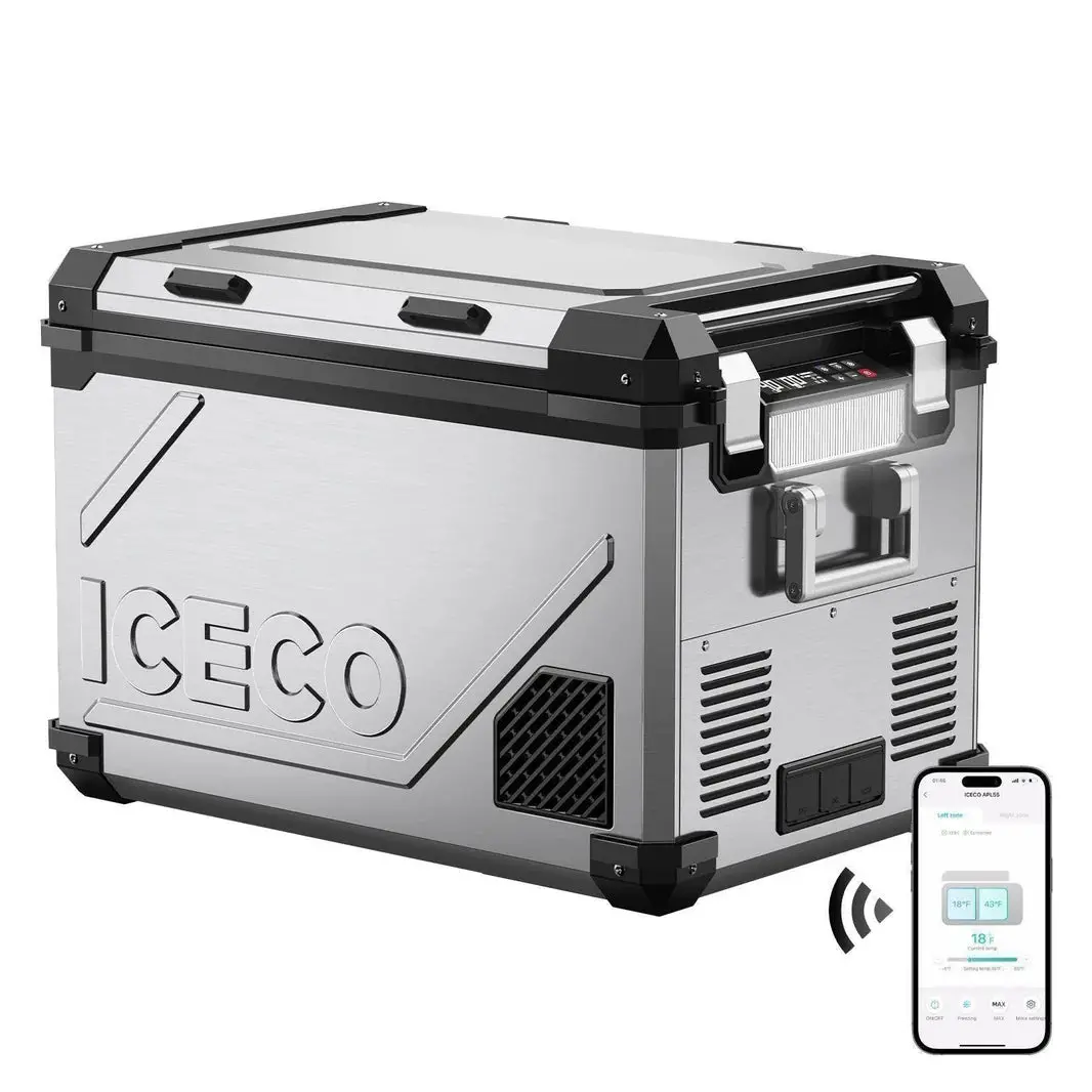 Refrigerateur/Congelateur Iceco 55L Double Compartiments - Argent 1