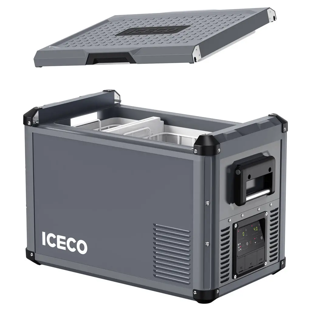 Refrigerateur/Congelateur Iceco 75L Double Compartiments - Gris 2