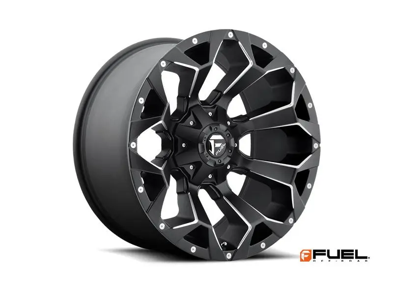 Jante Aluminium Fuel Assault Matte Black & Milled 8