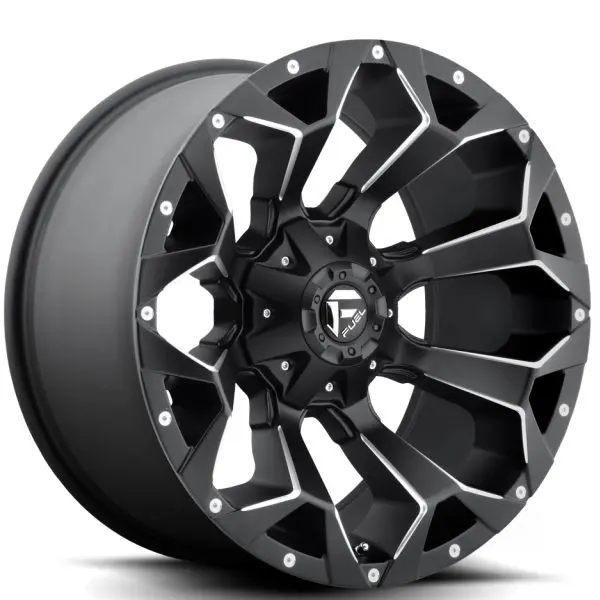 Jante Aluminium Fuel Assault Matte Black & Milled 1