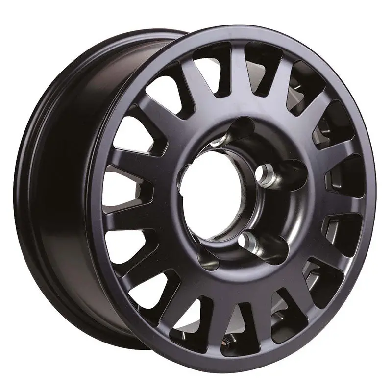 Jante Aluminium Manano Black + Cache 1
