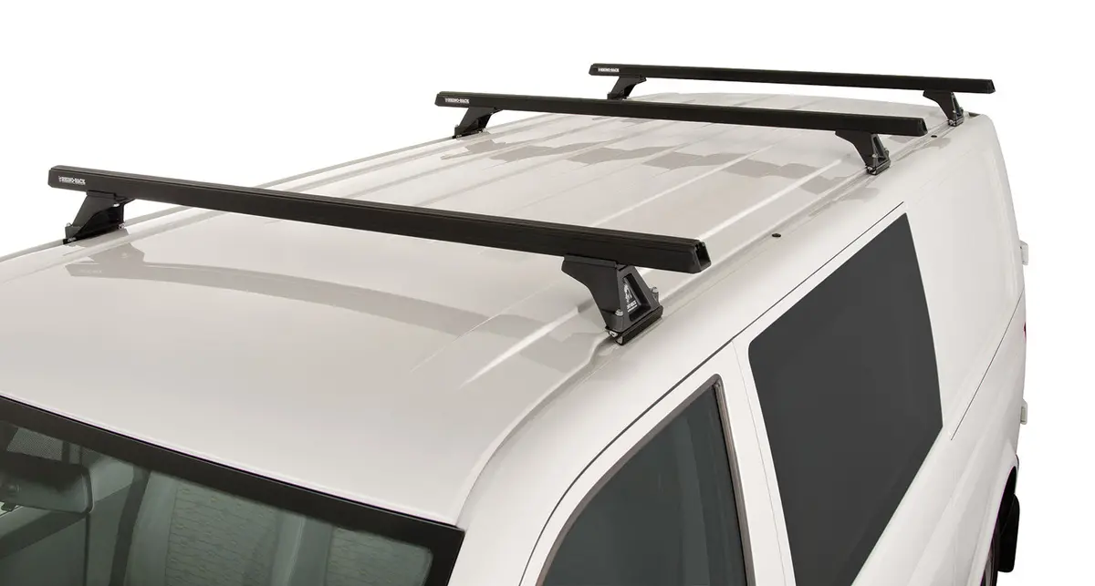 Kit 3 Barres De Toit Heavy Duty 1500Mm Noir Rhino-Rack Vw T5/T6 1