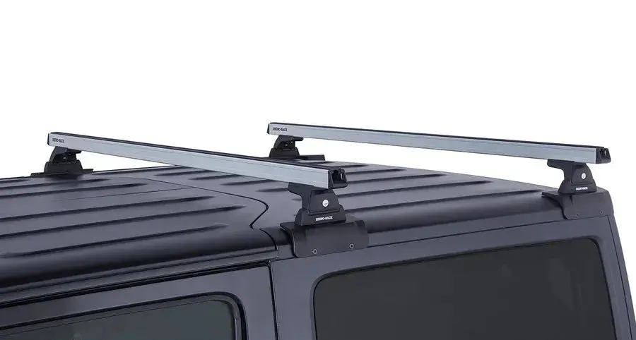 Kit X2 Barres De Toit 1500Mm Heavy Duty (Système Backbone) - Jeep Wrangler Jk 2 Portes - Rhino-Rack 1