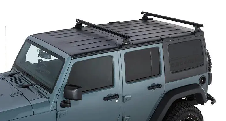 Kit X2 Barres De Toit 1500Mm Heavy Duty (Système Backbone) - Jeep Wrangler Jk 4 Portes - Rhino-Rack 1