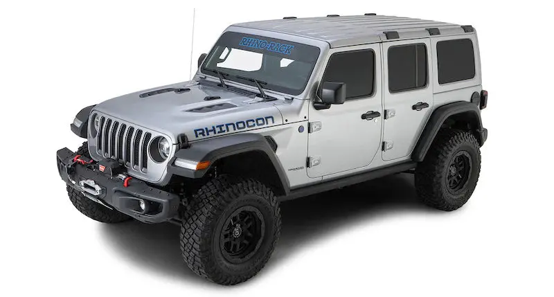 Kit Galerie De Toit + Rcl Jeep Wrangler Jl 4 Portes - 1800Mm X 1430Mm - Rhino-Rack 2