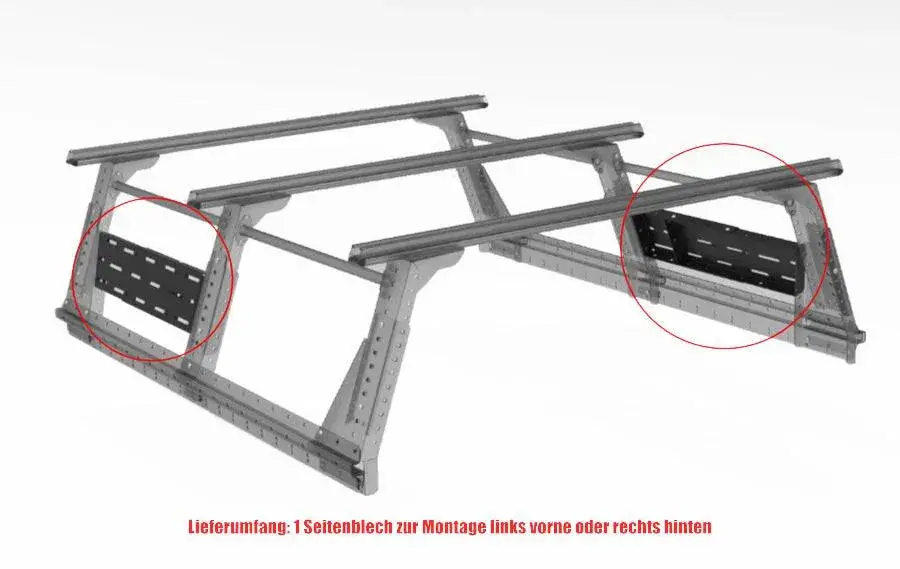 Option Fixations Latérales Pour Multi-Rack Extensible Extra Cab 1