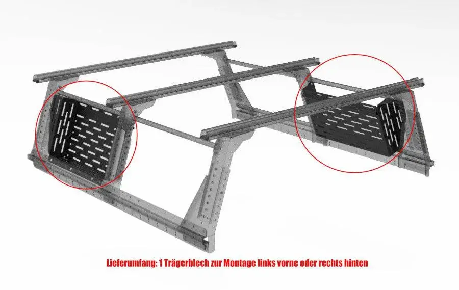 Option Plaque Molle Pour Multi-Rack Extensible Extra Cab 1