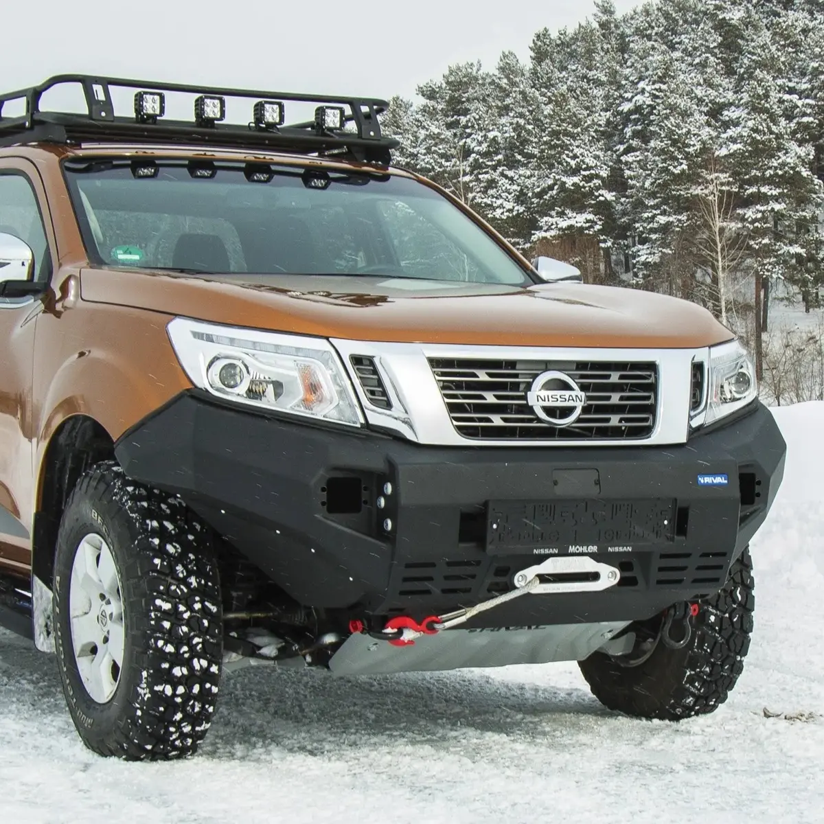 Pare-Choc Avant Aluminium Rival4x4 - Nissan Navara Np300 2015+ 2