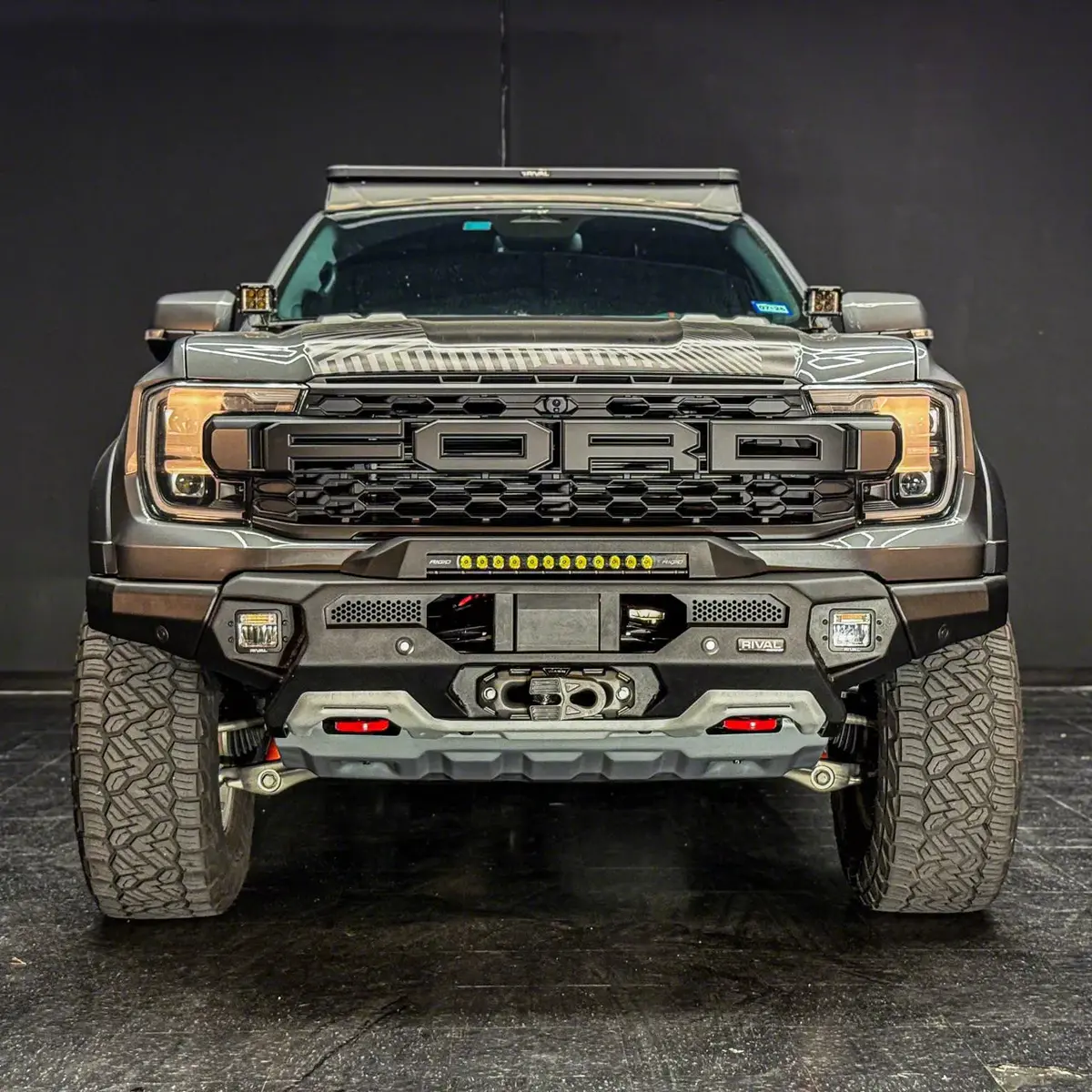 Pare-Choc Avant Rival 4X4 Ford Raptor 2023+ | Aluminium Noir 1
