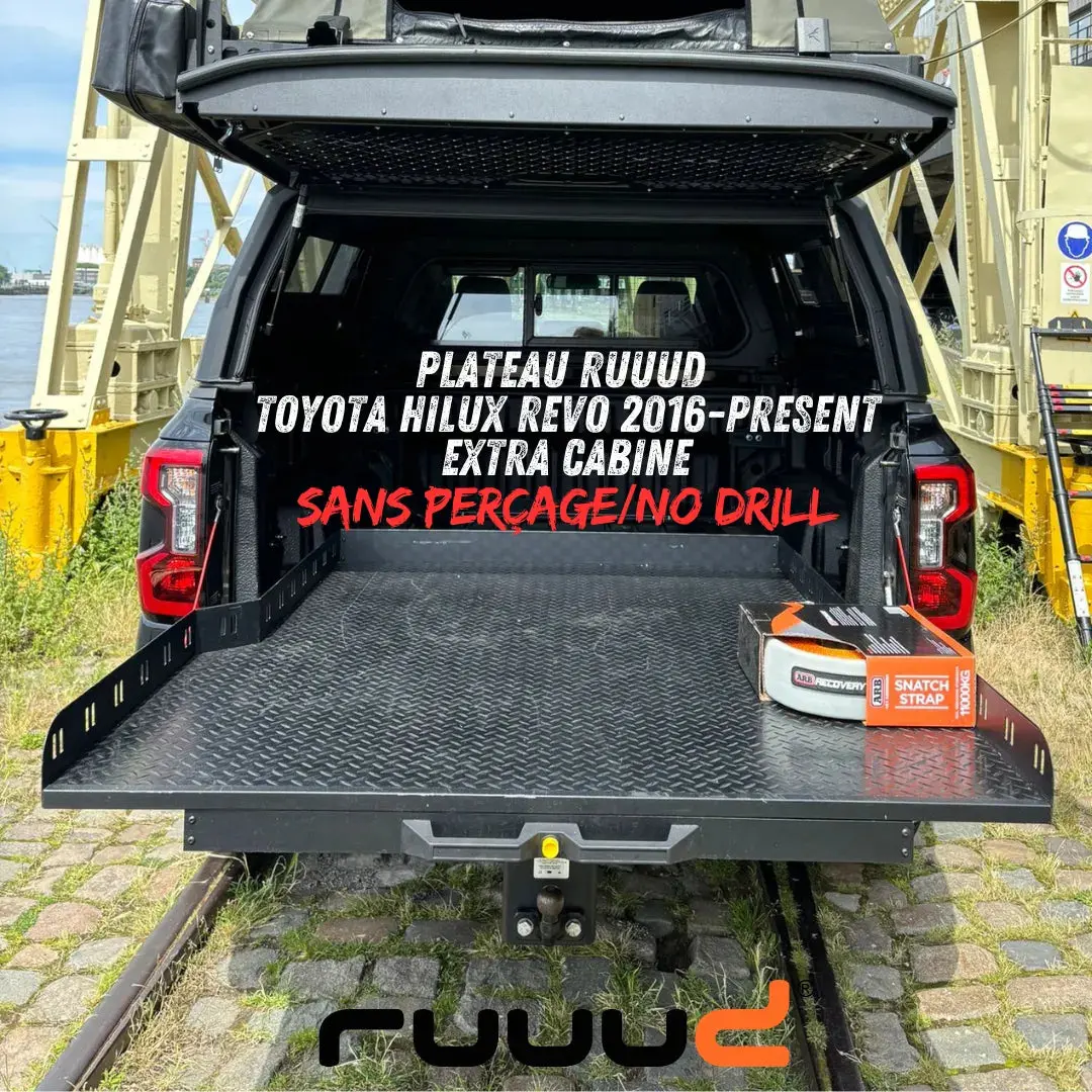 Plateau Coulissant Ruuud Toyota Hilux Revo 2016+ Extra Cab | Installation Sans Perçage 1