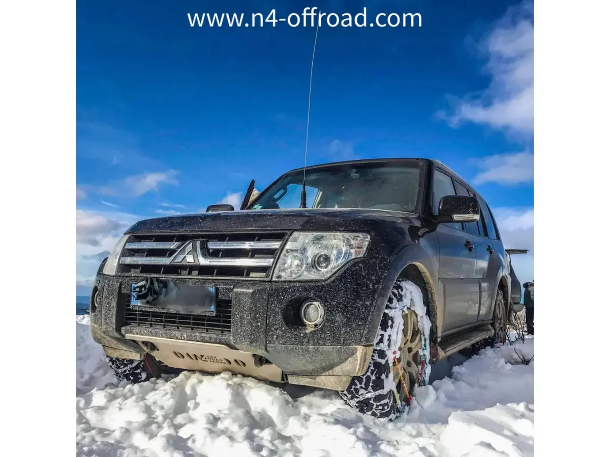 Blindage Avant N4 - Aluminium 8Mm - Mitsubishi Pajero 2007-2018 1