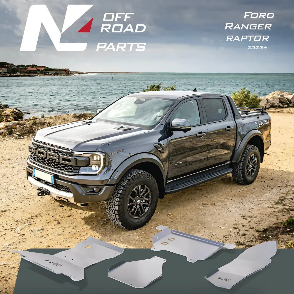 Pack Blindages Complet Ford Raptor 2023+ Next Gen | N4 Offroad - Aluminium 1