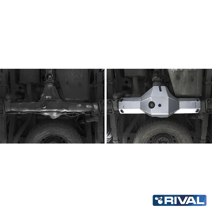 Protection Différentiel Arrière - Toyota Hilux Revo 2016-Présent - Rival4x4 - Aluminium 6Mm 2