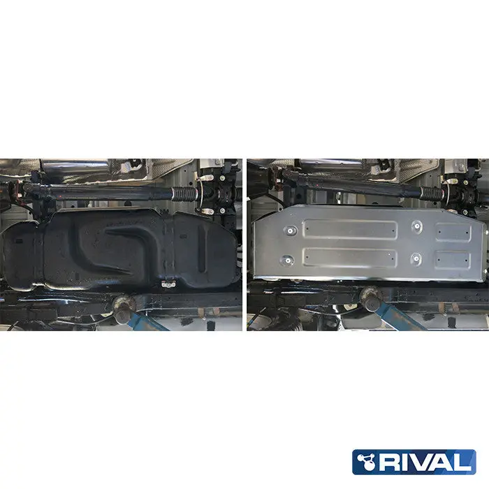 Protection Réservoir Carburant - Toyota Hilux Revo 2016+ Rival4x4 - Aluminium 6Mm 2