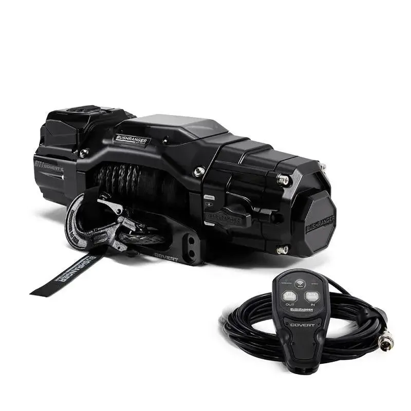 Treuil Covert 10S Bushranger | 12V | 4536 Kg | Synthetique 1
