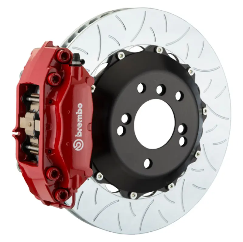 Brembo Gt Big Brake Kit For 2022+ Toyota Gr86 – Rear 4-Piston Calipers With 345X28Mm Two-Piece Slotted Rotors (Red Finish) 1