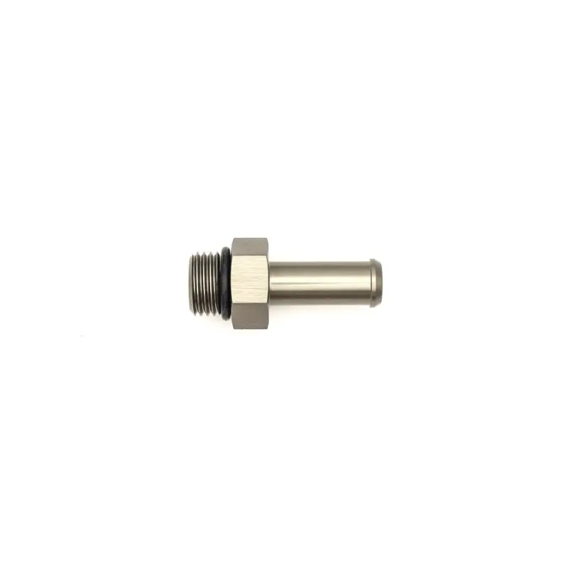 Deatschwerks 6An Orb Male To 3/8" Hose Barb Fitting – Single-Port, Includes O-Ring 1