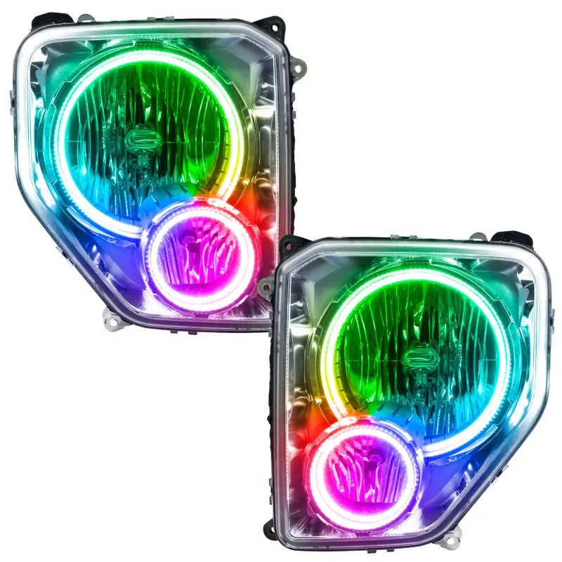Oracle Colorshift Smd Headlight Assembly For 2008–2012 Jeep Liberty – No Controller Required 1